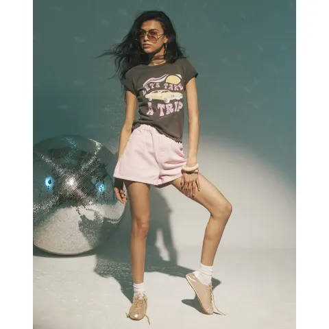 River Island Elasticated Denim Shorts
