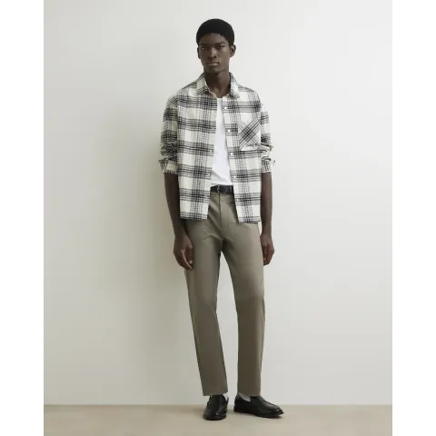 River Island Slim Fit Cotton Blend Chino Trousers