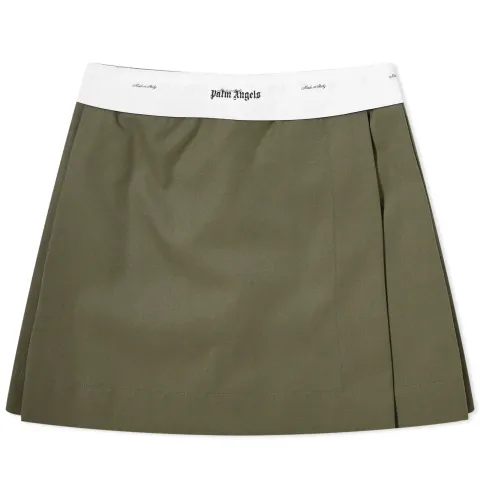 Reversed Waistband Chino Skirt