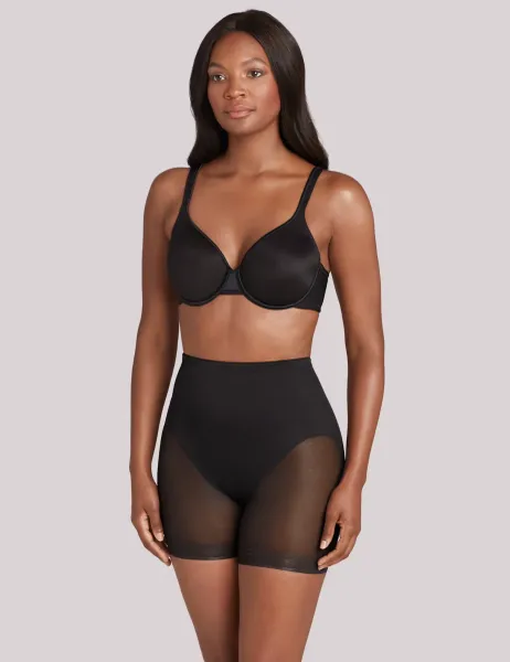 Miraclesuit Sexy Sheer Firm Control Shaping Sheer Panelled Shorts Black