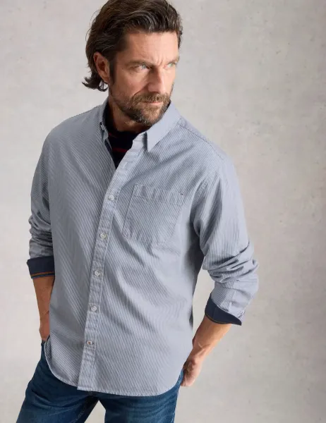 White Stuff Regular Fit Pure Cotton Striped Shirt