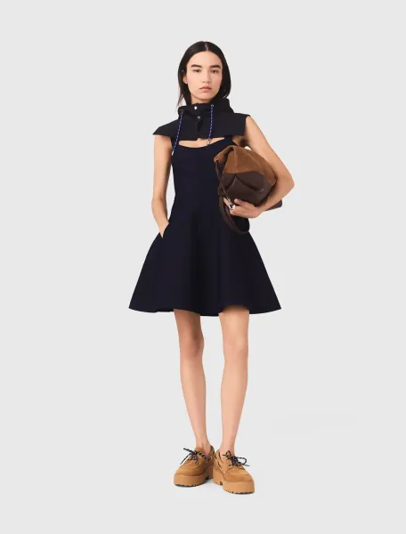 Short knitted skater dress