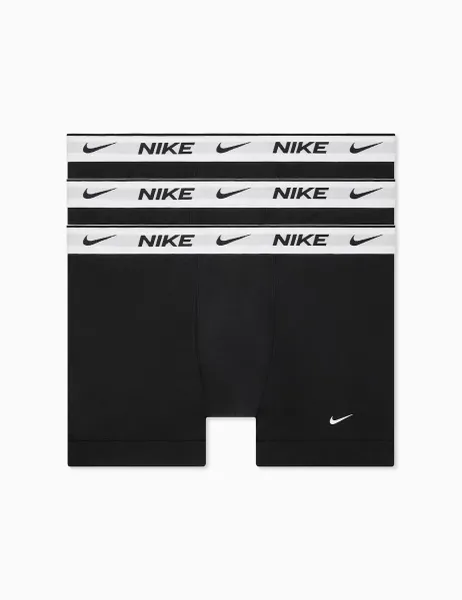 Nike 3 Pack Cotton Rich Stretch Trunks Black Mix