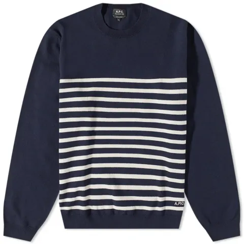 A.P.C Matthew Stripe Crew Knit