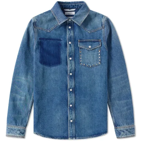 Rockstud Denim Shirt