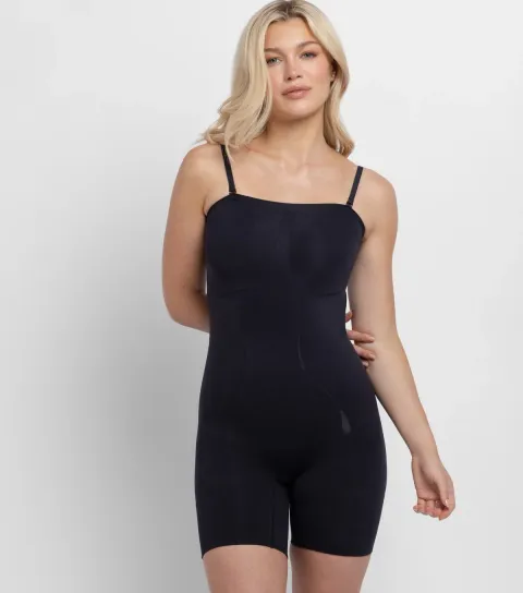 Women's Black Sculpt Romper