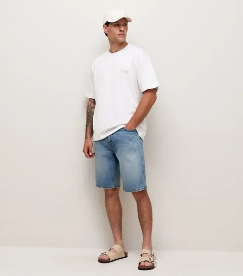 Men's White Cotton Monaco Drive Print T-Shirt