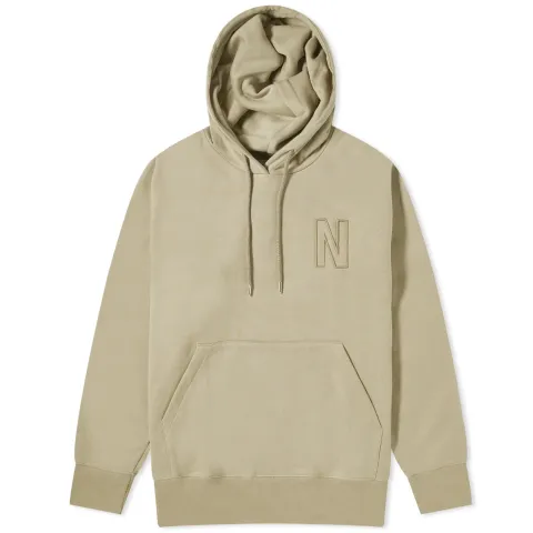 Arne Relaxed N Logo Hoodie