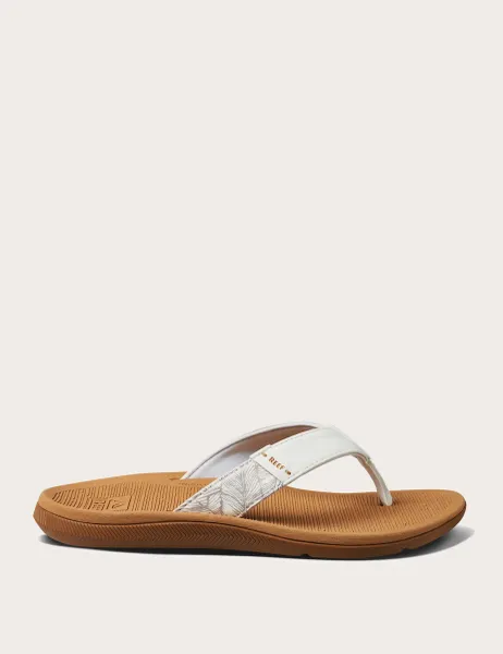 Reef Santa Ana Flat Flip Flops White