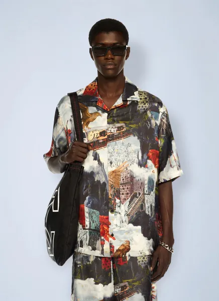 World Paint Viscose Bowling Shirt