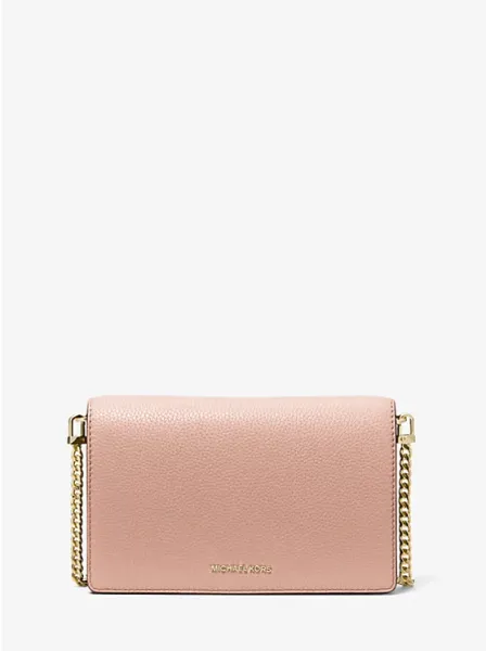 Michael Kors Jet Set Medium Pebbled Leather Crossbody Bag