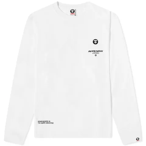 AAPE Long Sleeve Aape Now T-Shirt