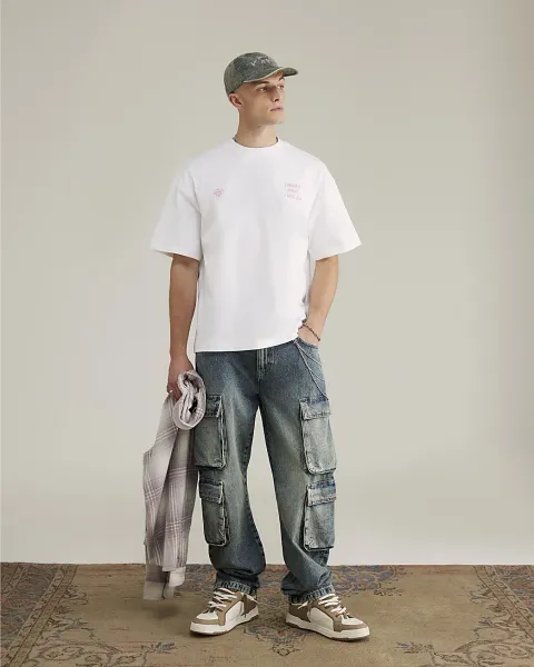 River Island Real Hackney Dave London T-Shirt
