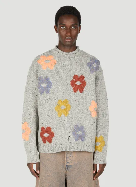Floral Jacquard Sweater