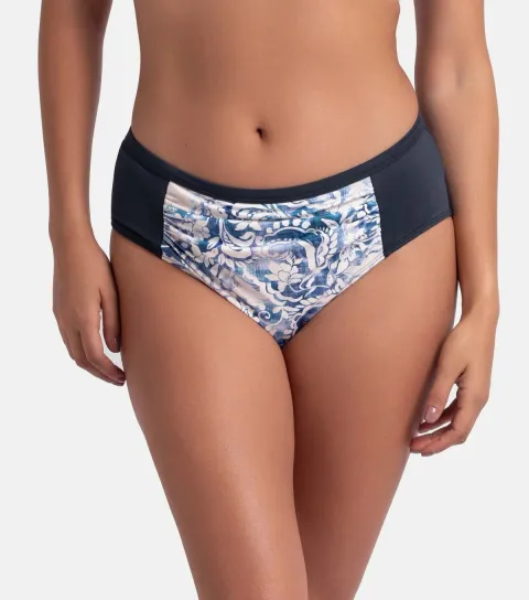 Women's Ink Floral Print Hipster Bikini Bottoms