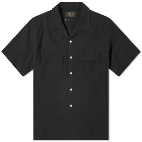 Short Sleeve Open Collar Shirt