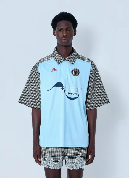 Patchwork Cotton Polo Shirt