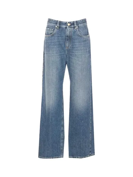 BRUNELLO CUCINELLI Loose Denim Trousers Blue