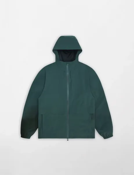 Rains Suva Hardshell Pocket Waterproof Jacket Dark Green