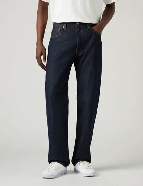 Levi's Levi's 555 Relaxed Straight Leg 5 Pocket Jeans Dark Indigo