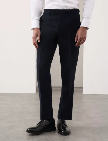 Autograph Tailored Fit Performance Trousers Navy