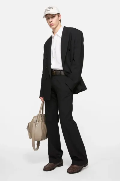 Relaxed fit suit jacket