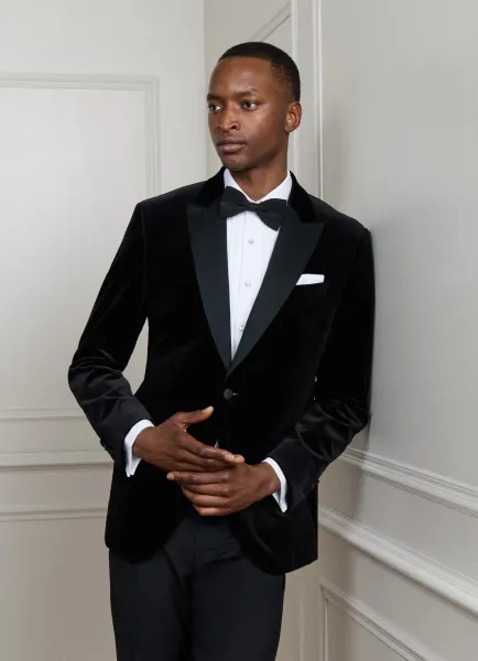 Hackett Peak Lapel Velvet Jacket