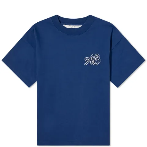 Initial Logo Mock Neck T-Shirt
