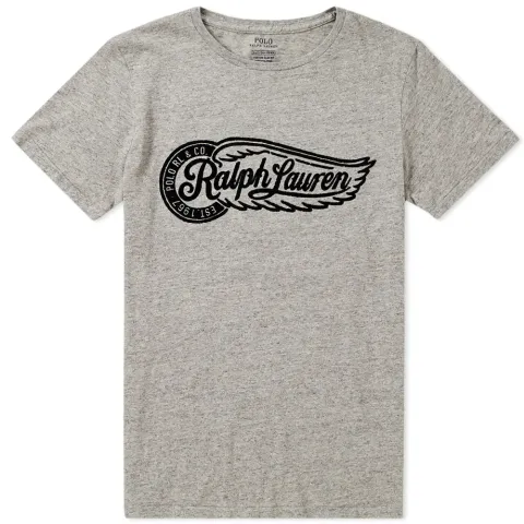 Flocked Wing Logo Tee