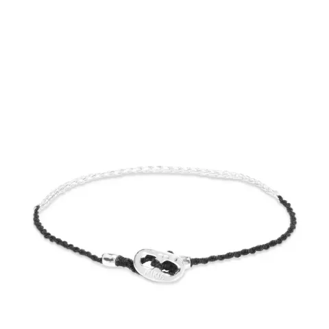Silver Chain Cord Bracelet