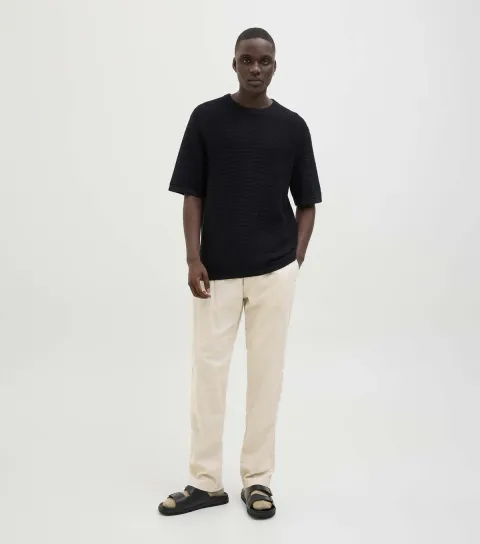 Men's Off White Trousers