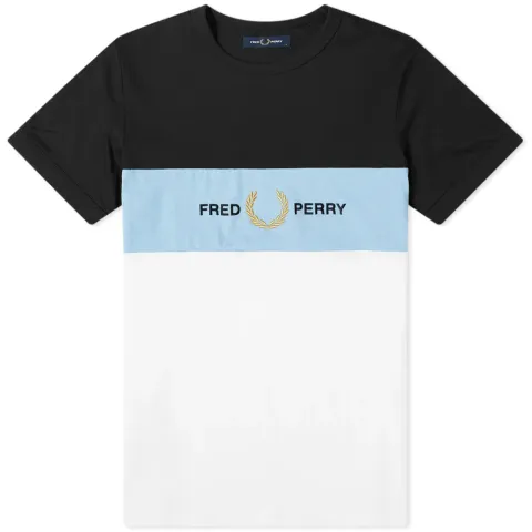 Embroidered Logo Panel Tee