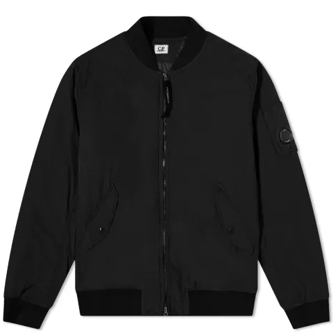 Flatt Nylon Arm Lens Bomber Jacket