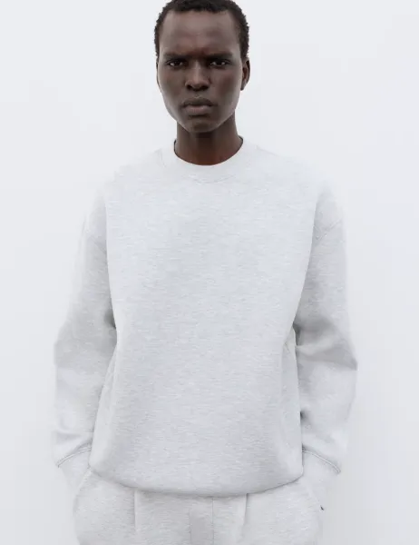 Autograph Scuba Jersey Crew Neck Sweatshirt Grey Marl
