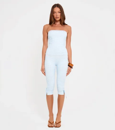 Women's Gingham Capri Pant