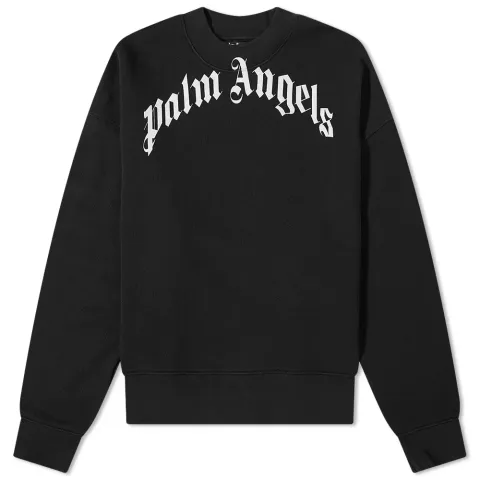 Curved Logo Crew Sweat