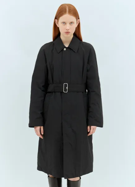 Long Nylon Cotton Padded Car Coat