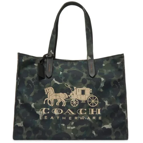 Camo Horse And Carriage Tote Bag