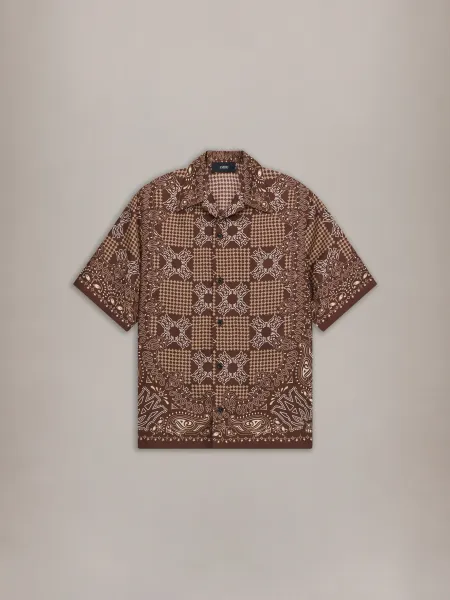 MA CHECK CAMP SHIRT - Tobacco