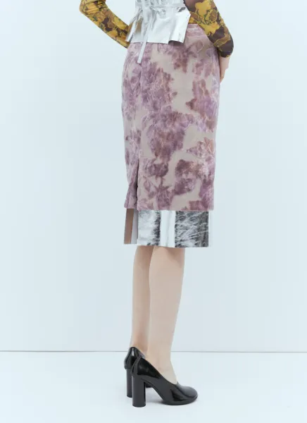 Salbina Ciselé Midi Skirt