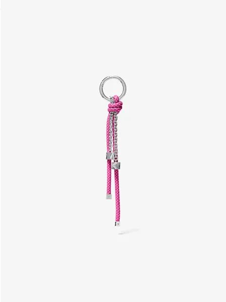 Michael Kors Silver-Tone and Speckled Cord Bag Charm