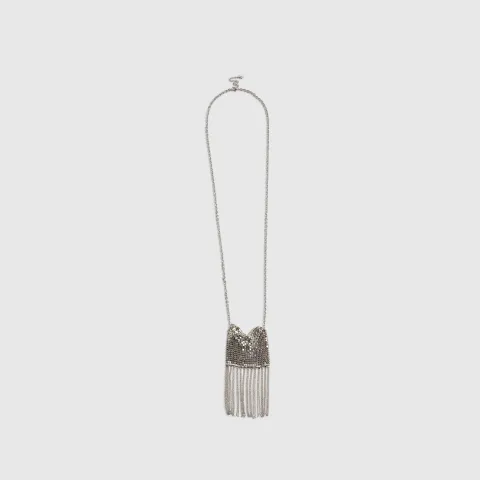River Island Tassel Pouch Necklace