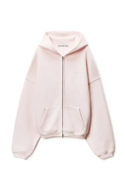 CRYSTAL HOTFIX ZIP UP HOODIE