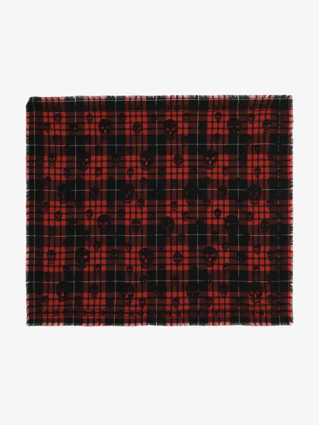 Tartan Skull Scarf
