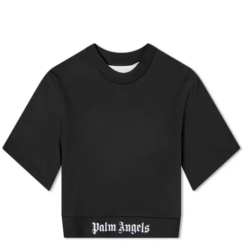 Logo Tape Cropped T-Shirt