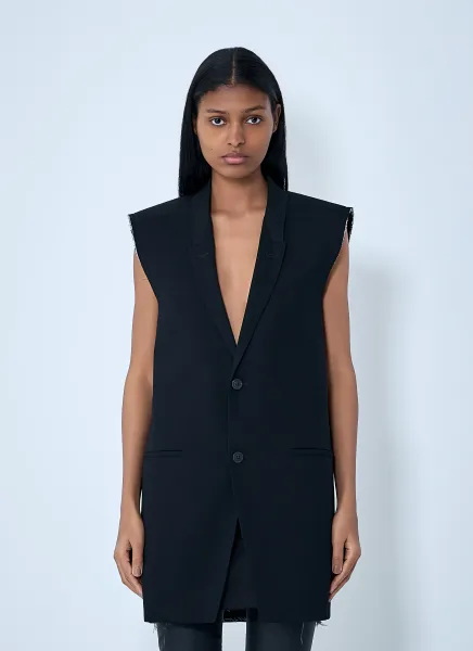 Sleeveless Tailored Blazer