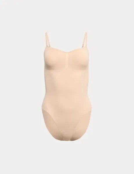 Body by M&S Body Sculpt Firm Control Seamless High Leg Body Rose Quartz