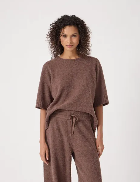 HUSH Textured Top Light Brown