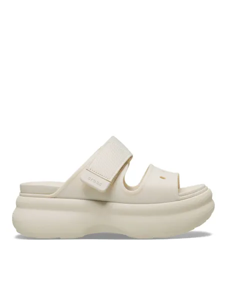Crocs Soho Two Strap Flatform Sandals Natural