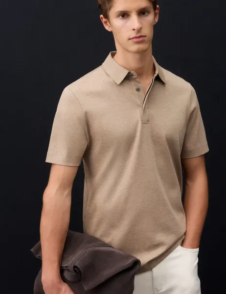 Autograph Pure Supima Cotton Polo Shirt Truffle